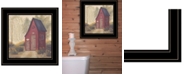 Trendy Decor 4U Folk Art Outhouse II by Pam Britton, Ready to hang Framed Print, Black Frame, 15" x 15"